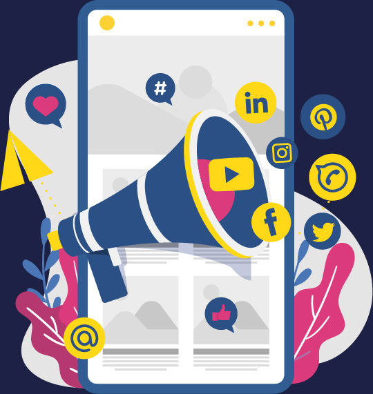 Illustration de marketing numérique