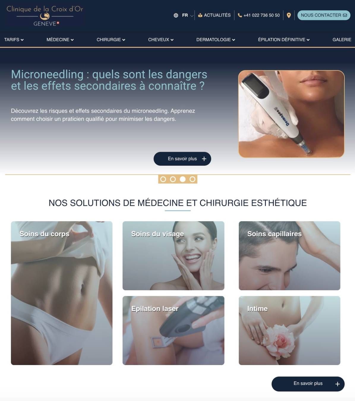 LUMINETH Modernise le Site Web de la Clinique de la Croix d'Or