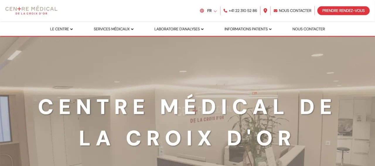 Site web, Centre médical pluridisciplinaire
